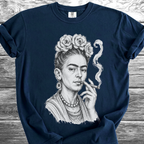 Artist & Her Cigar Fine Sketch TShirt