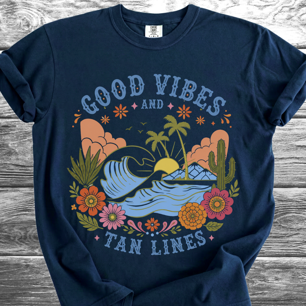 Good Vibes & Tan Lines TShirt