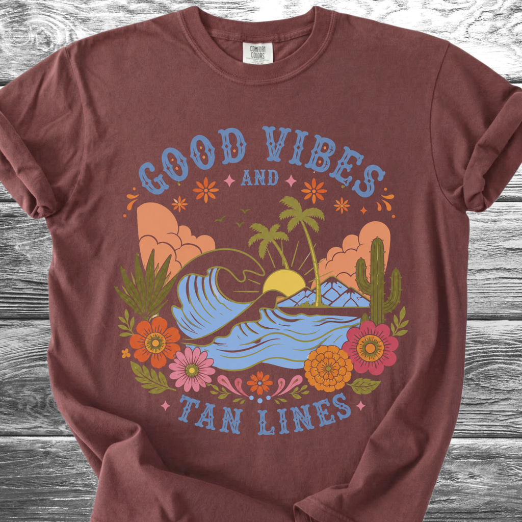 Good Vibes & Tan Lines TShirt