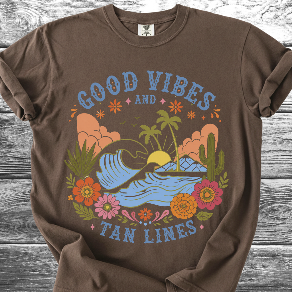 Good Vibes & Tan Lines TShirt