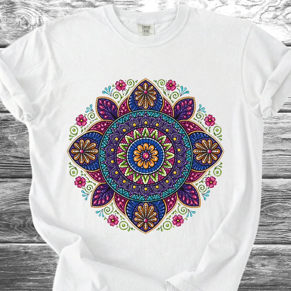 Alebrije Style Floral Mandala TShirt