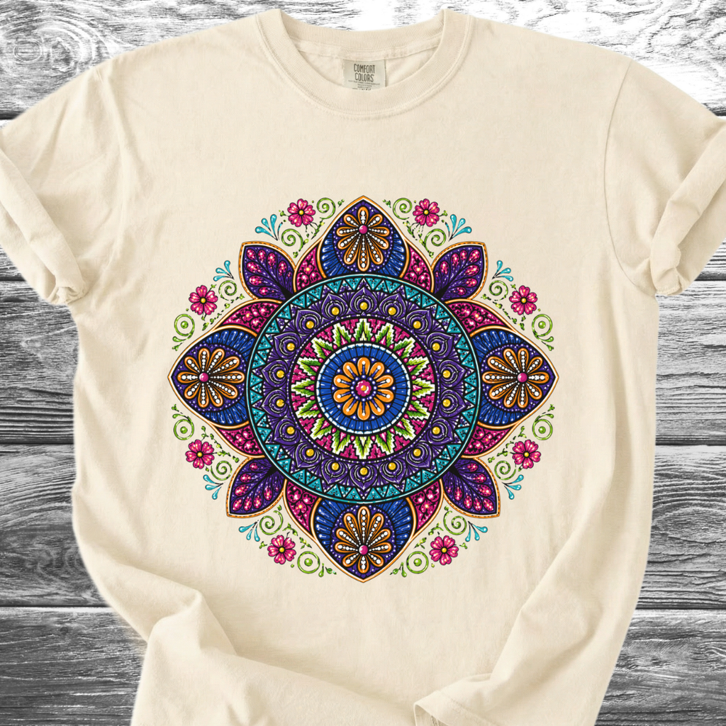 Alebrije Style Floral Mandala TShirt