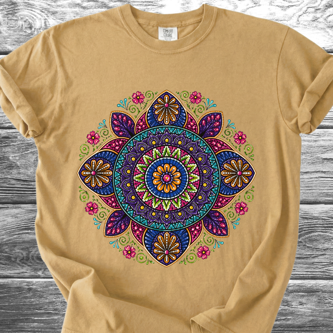 Alebrije Style Floral Mandala TShirt