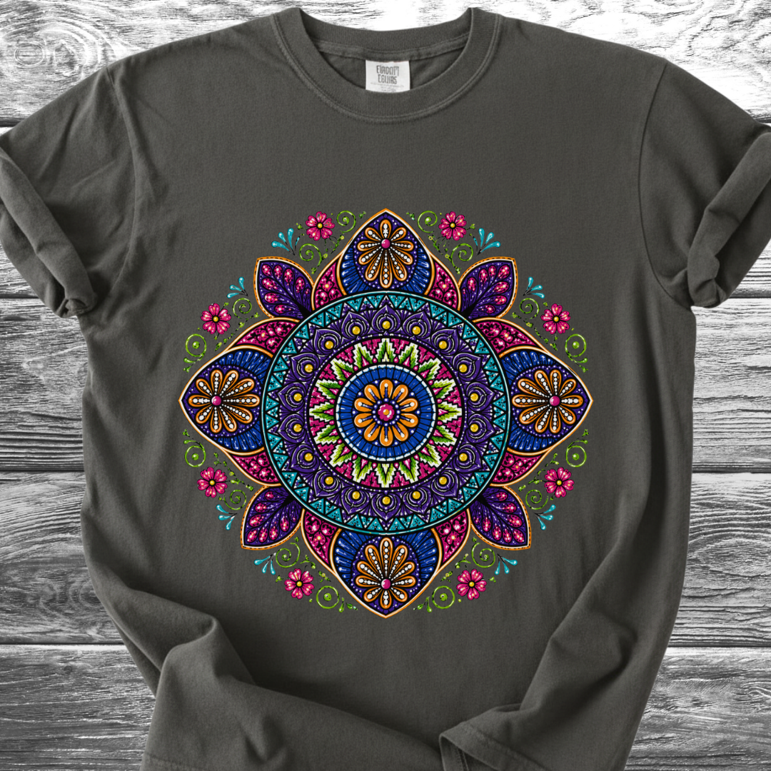Alebrije Style Floral Mandala TShirt