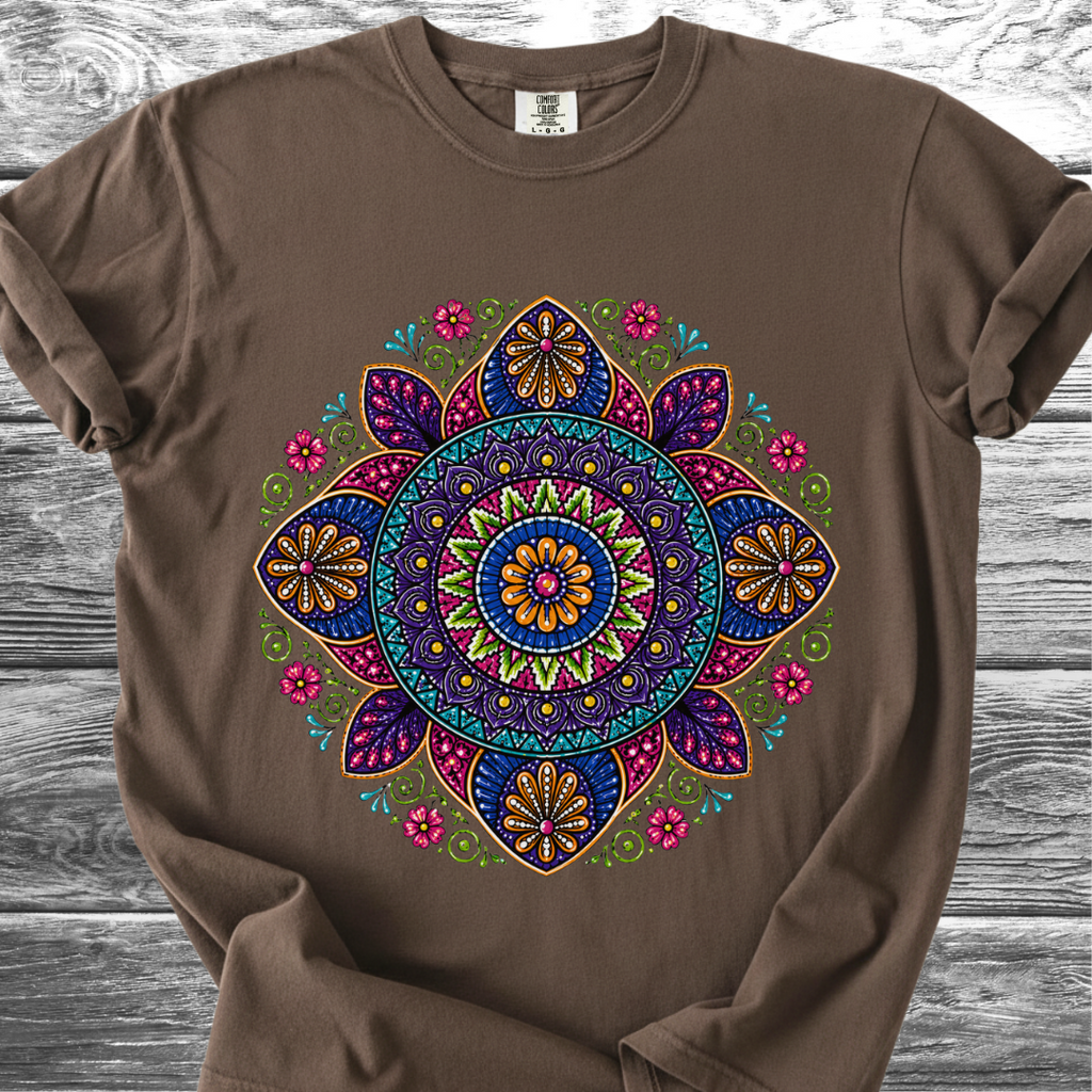 Alebrije Style Floral Mandala TShirt