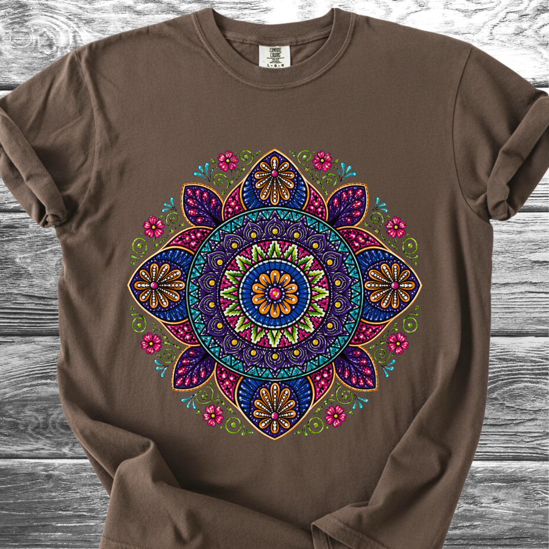 Alebrije Style Floral Mandala TShirt