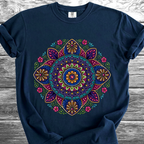 Alebrije Style Floral Mandala TShirt