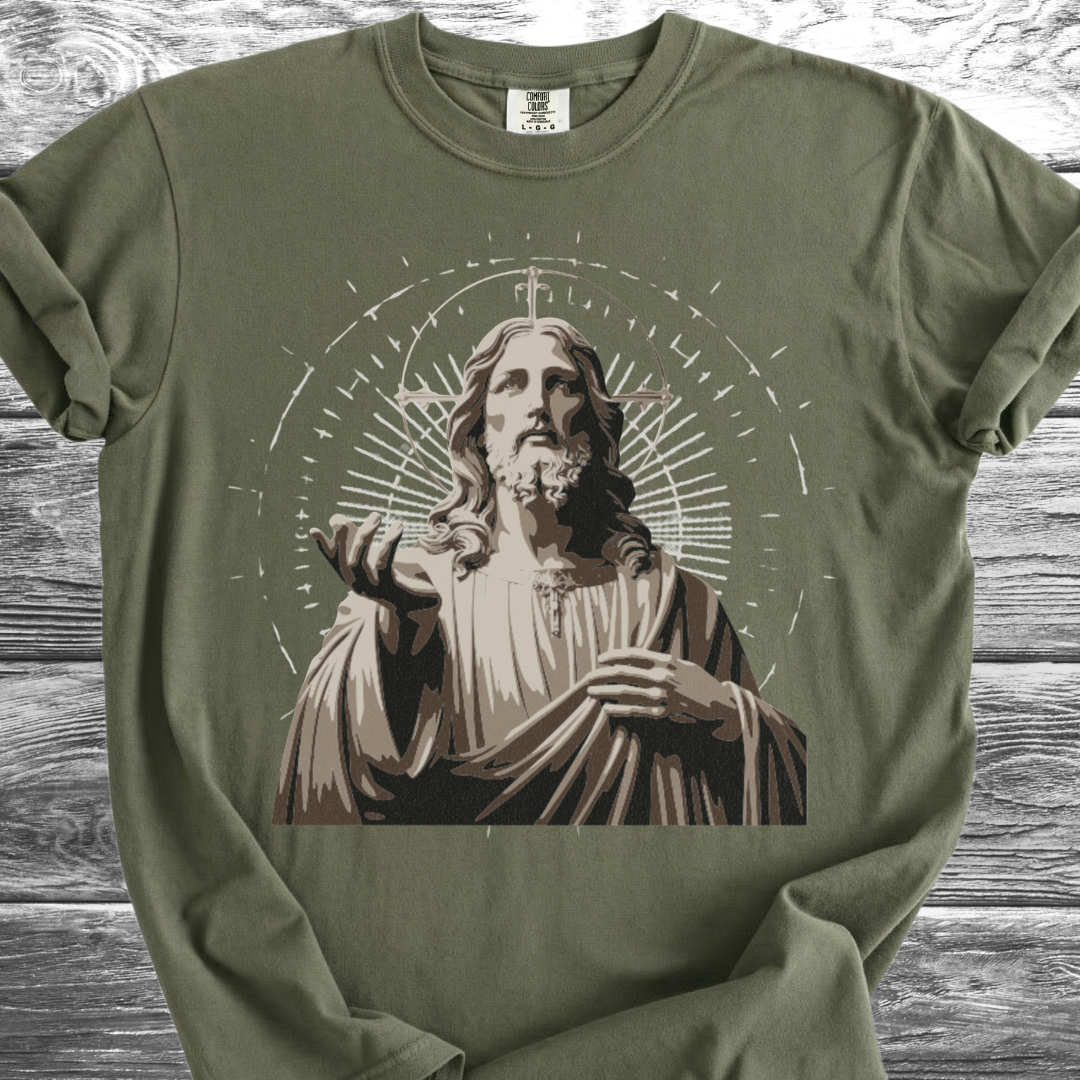Radiant Jesus Marble TShirt