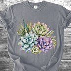 Water Color Melting Succulents TShirt