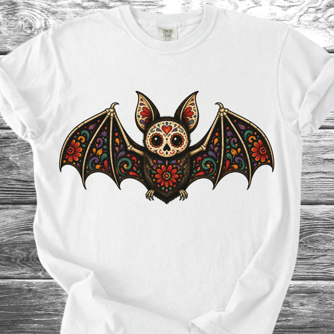 Murciélago Sugar Skull TShirt