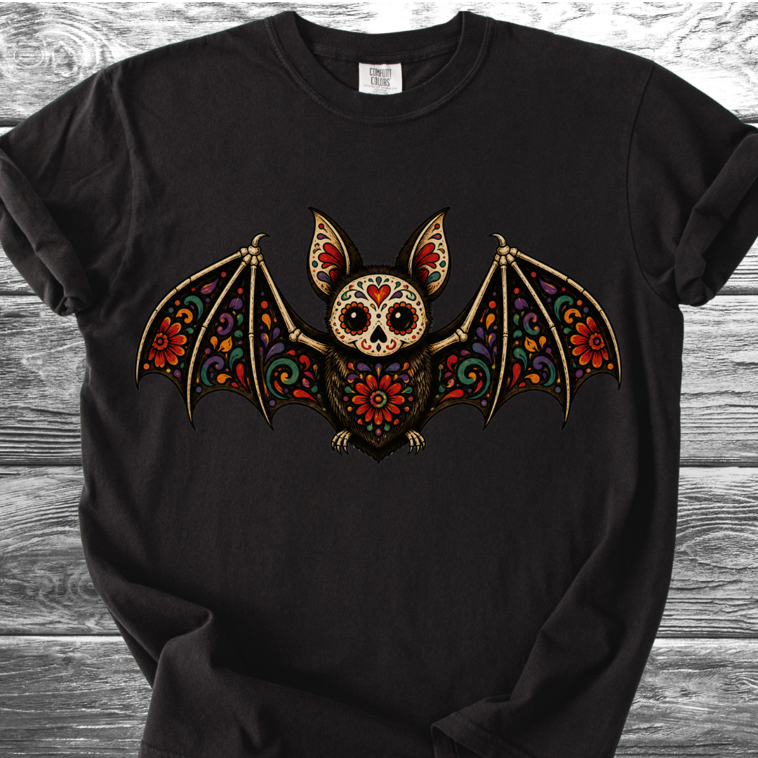 Murciélago Sugar Skull TShirt
