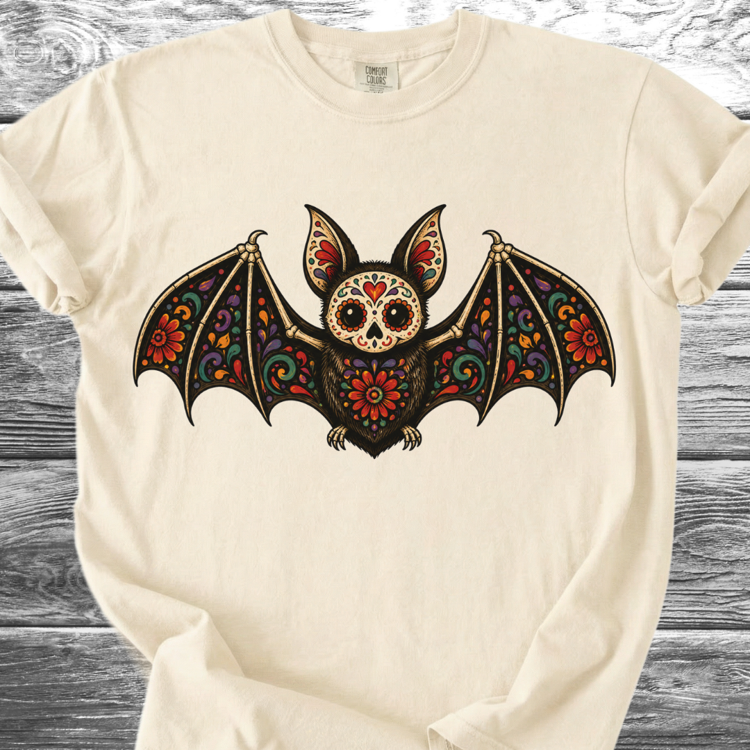 Murciélago Sugar Skull TShirt