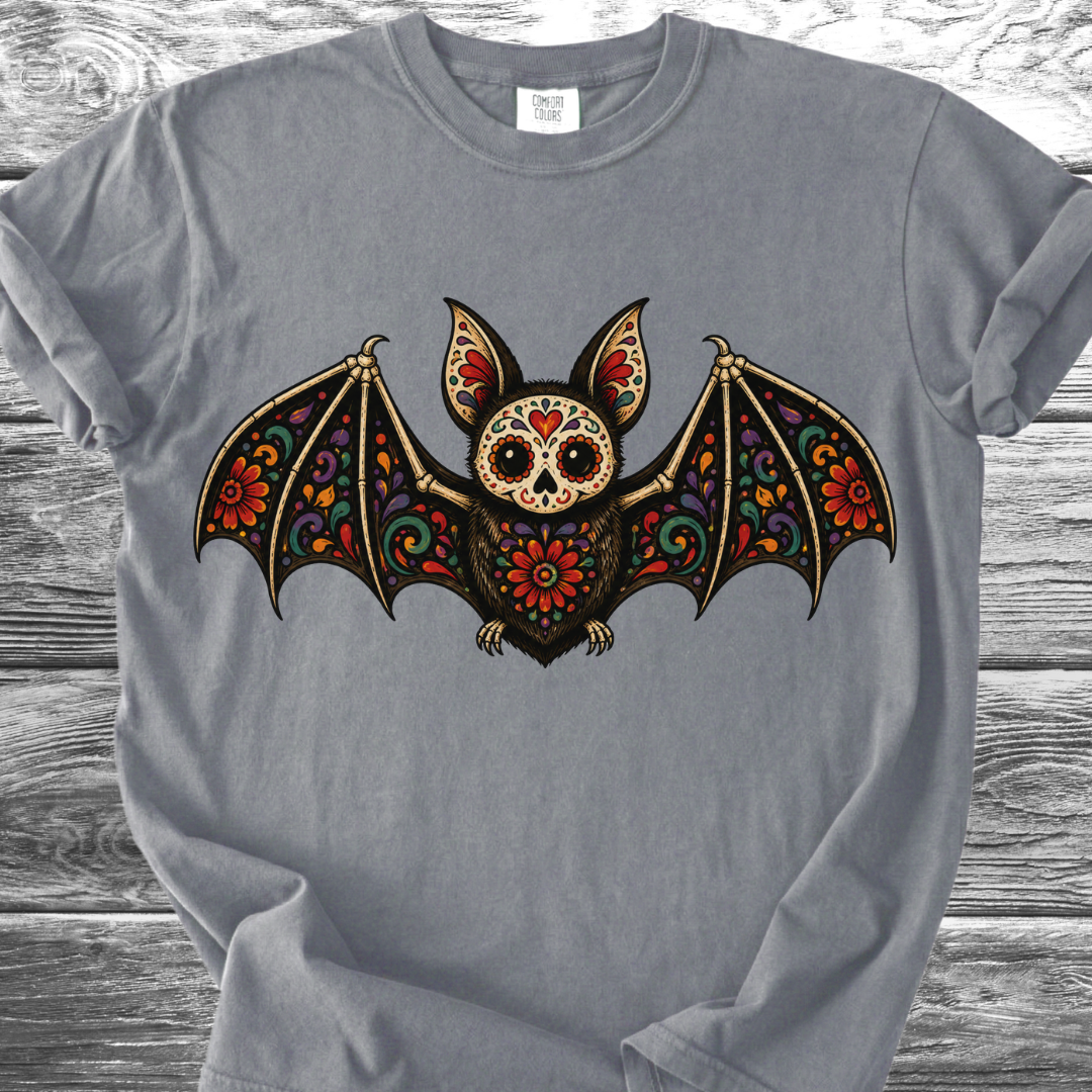 Murciélago Sugar Skull TShirt