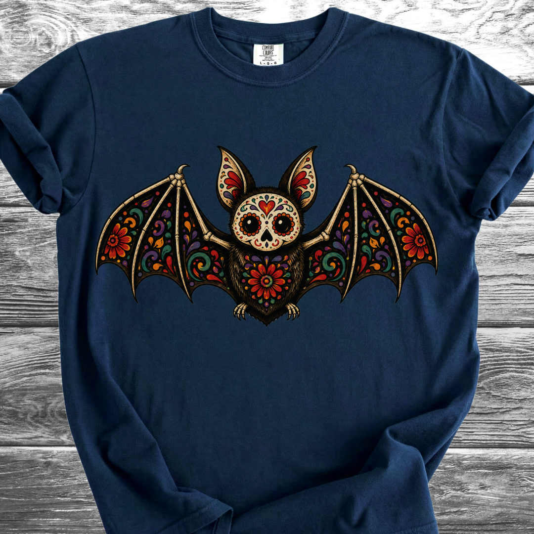Murciélago Sugar Skull TShirt