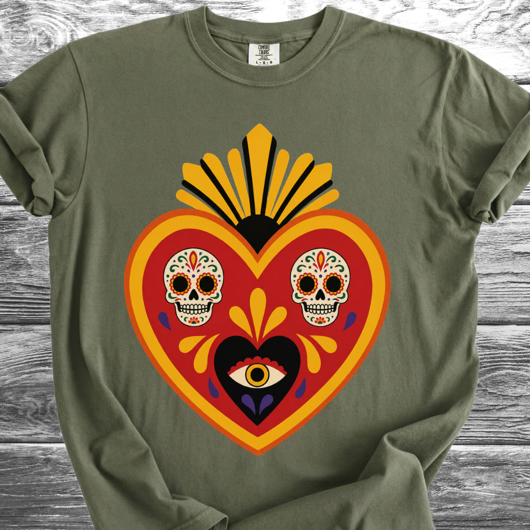 Neo-Traditional Sacred Heart TShirt