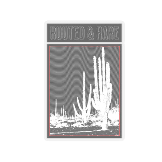 Rooted & Rare Cactus Graphic Sticker
